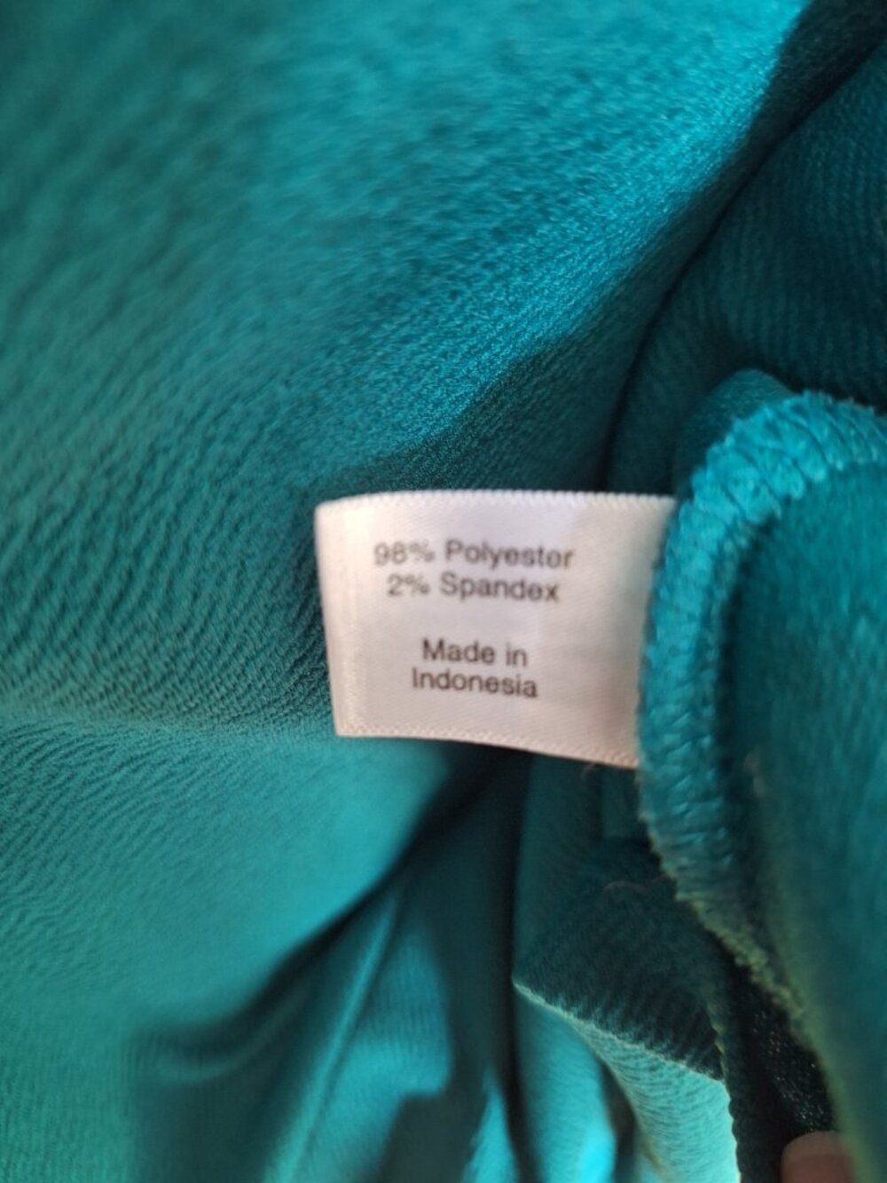 Lane Bryant Teal Peplum Tank Top 14/16 V Neck Career Office Plus Size - Picture 5 of 7